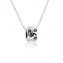 Sterling Silver Bead 16" Necklace - Cyclist