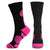 Volleyball Woven Mid-Calf Socks - Superelite (Black/Pink/Fuchsia)