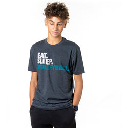 Volleyball T-Shirt Short Sleeve Eat. Sleep. Volleyball.