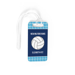 Volleyball Bag/Luggage Tag - Personalized Volleyball Team with Ball