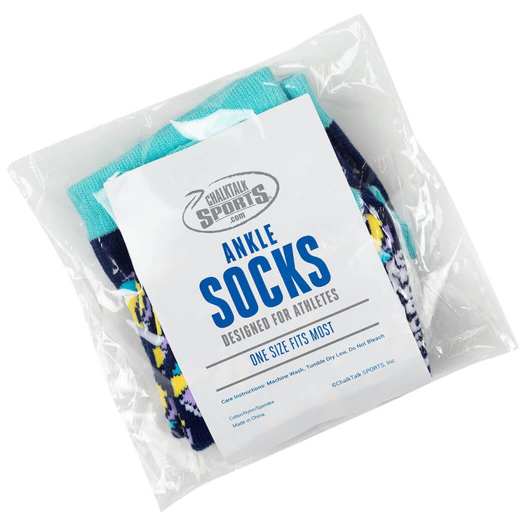Volleyball Ankle Socks - Colorful Volleyballs