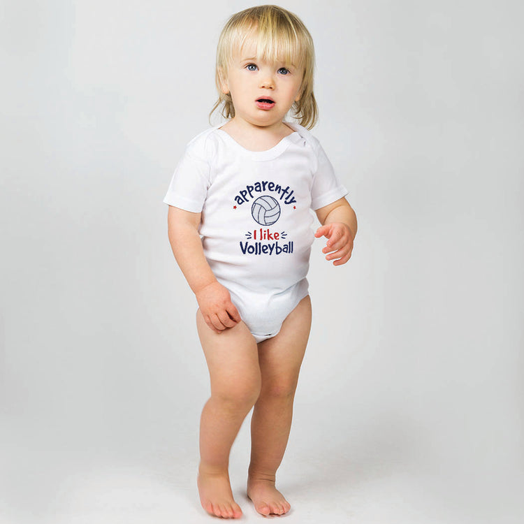 Volleyball Baby One-Piece - Apparently, I Like Volleyball