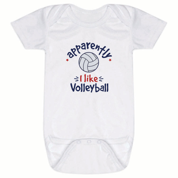 Volleyball Baby One-Piece - Apparently, I Like Volleyball