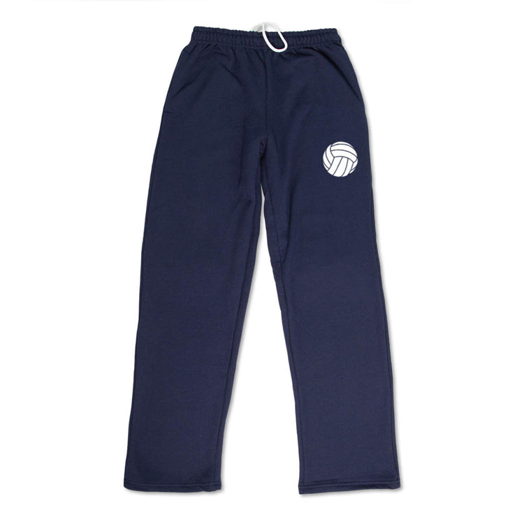 Volleyball Fleece Sweatpants - Volleyball Icon [Adult X-Large/Navy] - SS