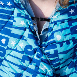 Volleyball Gameday Puffle Blanket - Bump Set Spike