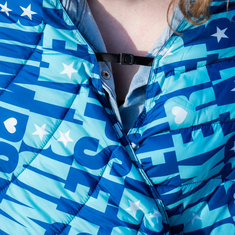 Volleyball Gameday Puffle Blanket - Bump Set Spike