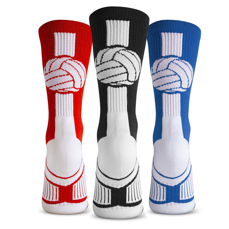 Volleyball Woven Mid-Calf Sock Set - Ace