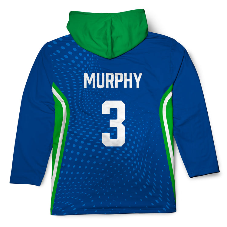 Custom Team Lightweight Long Sleeve ShieldDri Hoodie - Volleyball