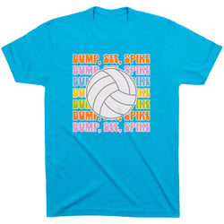 Volleyball Short Sleeve T-Shirt - Bump, Set, Spike