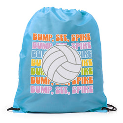 Volleyball Drawstring Backpack - Bump, Set, Spike