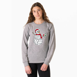 Volleyball Tshirt Long Sleeve - Serving Holiday Cheer