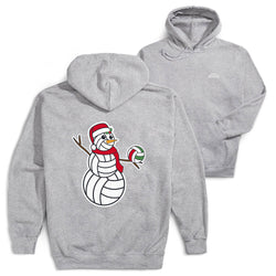 Volleyball Hooded Sweatshirt - Serving Holiday Cheer (Back Design) 
