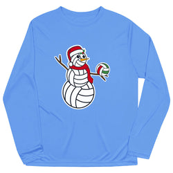 Volleyball Long Sleeve Performance Tee - Serving Holiday Cheer