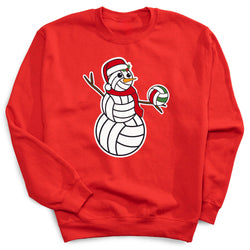 Volleyball Crewneck Sweatshirt - Serving Holiday Cheer