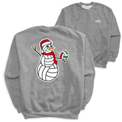 Volleyball Crewneck Sweatshirt - Serving Holiday Cheer (Back Design)