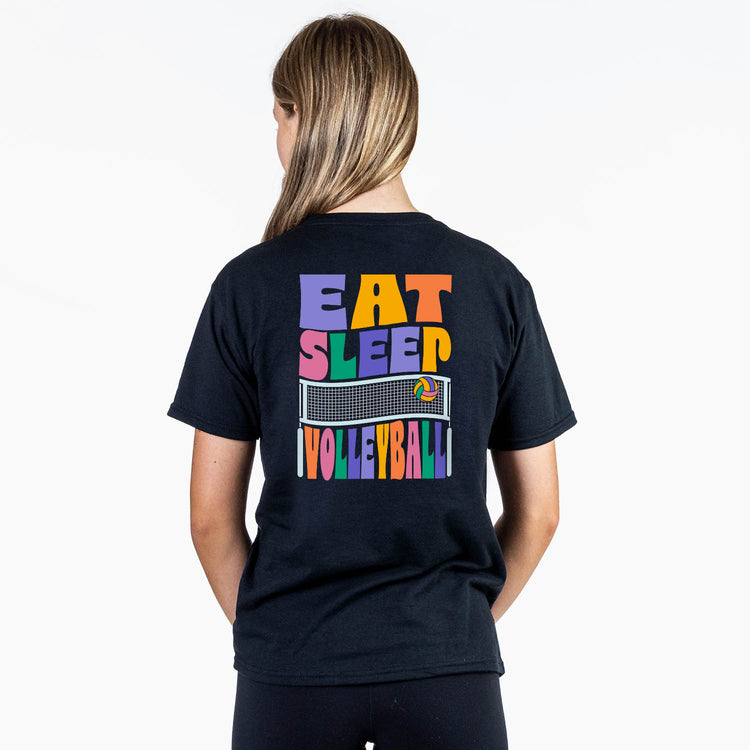 Volleyball Short Sleeve T-Shirt - Volley All Day (Back Design) 