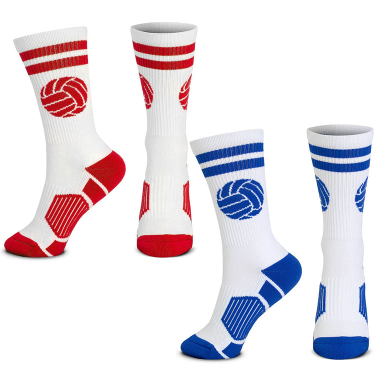 Volleyball Woven Mid-Calf Sock Set - Rotation