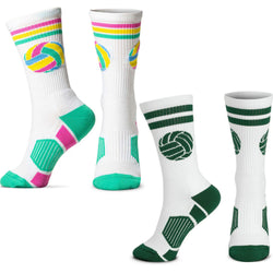 Volleyball Woven Mid-Calf Sock Set - Jump Serve