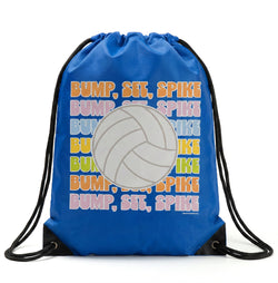 Volleyball Drawstring Backpack - Bump, Set, Spike