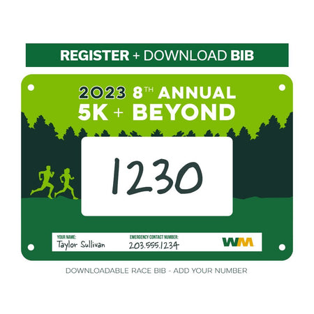 Virtual Race - WM 8th Annual 5K + Beyond (2023) - REGISTRATION ONLY