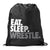 Wrestling Sport Pack Cinch Sack Eat Sleep Wrestle (Stack) [Black] - SS