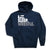 Wrestling Hooded Sweatshirt - Eat Sleep Wrestle (Stack) [Adult Medium/Navy] - SS