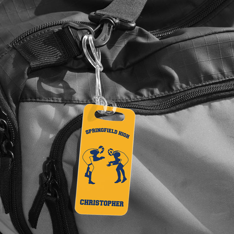 Wrestling Bag/Luggage Tag - Personalized Wrestling Team Wrestlers