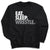 Wrestling Crew Neck Sweatshirt - Eat Sleep Wrestle (Stack) [Adult Medium/Black] - SS