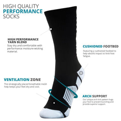 Wrestling Woven Mid-Calf Socks - Eat. Sleep. Wrestle.