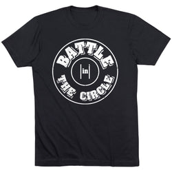 Wrestling T-Shirt Short Sleeve - Battle In Circle [Black/Youth Medium] - SS