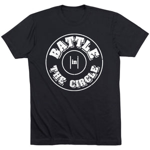 Wrestling T-Shirt Short Sleeve - Battle In Circle [Black/Youth Medium] - SS
