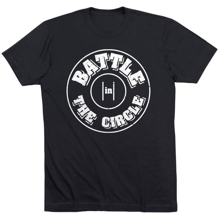Wrestling T-Shirt Short Sleeve - Battle In Circle [Black/Youth Medium] - SS