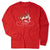 Wrestling Tshirt Long Sleeve - Wrestling Reindeer [Adult Medium/Red] - SS
