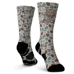 Custom Team Graphic Flex Mid-Calf Socks - Wrestling
