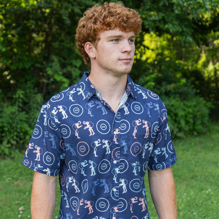 Wrestling Performance Short Sleeve Button Down Shirt - Takedown