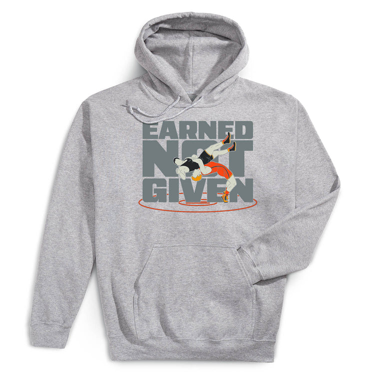Wrestling Hooded Sweatshirt - Earned Not Given