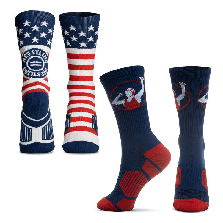 Wrestling Woven Mid-Calf Sock Set - Wrestle Star