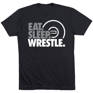 Wrestling Short Sleeve T-Shirt - Wrestle. Sleep. Repeat