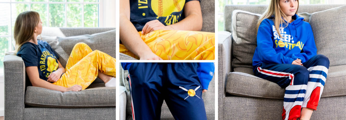 Softball Lounge Pants Softball Player ChalkTalkSPORTS