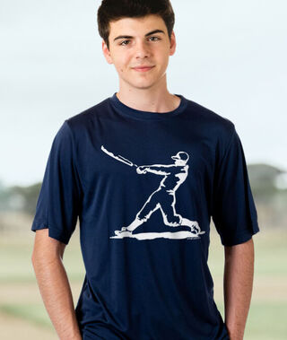 Baseball Short Sleeve T-Shirt - Raised in A Cage Baseball | Navy, Men's, S | Baseball Lifestyle Apparel | ChalkTalkSPORTS