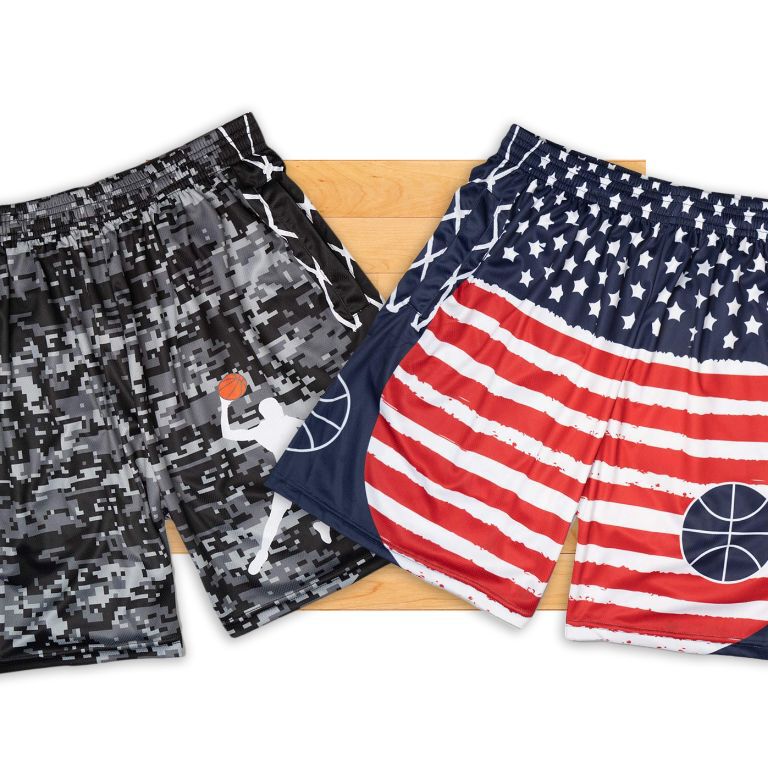 Basketball Beckett Shorts Navy Digital Camo ChalkTalkSPORTS