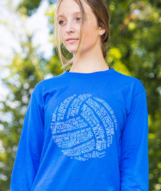 Girls volleyball shirt cheap