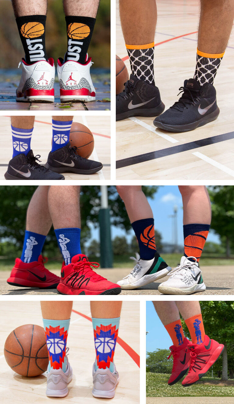 Custom Basketball Woven Mid Calf Socks ChalkTalkSPORTS