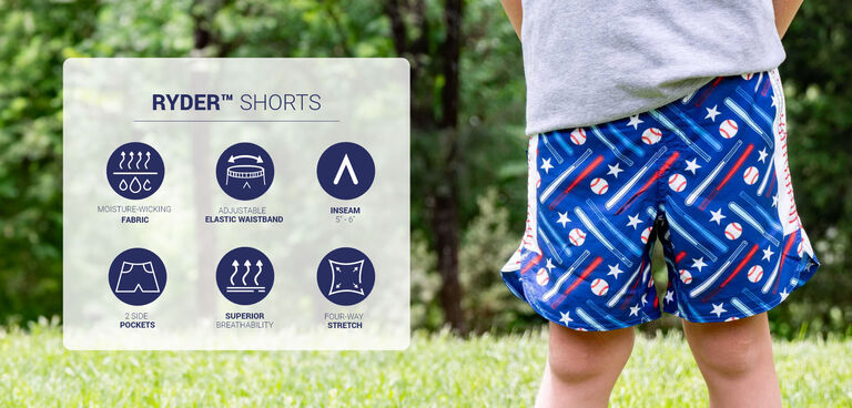 RYDER BASEBALL SHORTS