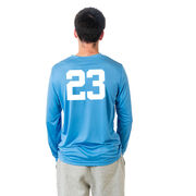 Baseball Long Sleeve Performance Tee - Baseball Player