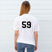 Soccer Tshirt Short Sleeve Soccer Silhouette Girl