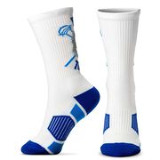 Guys Lacrosse Woven Mid-Calf Socks - Yeti to Lax