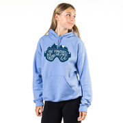 Skiing Hooded Sweatshirt - The Mountains Are Calling