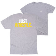 Wrestling Short Sleeve T-Shirt - Just Wrestle (Back Design)