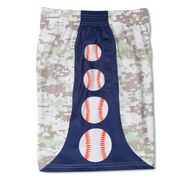 Baseball Beckett&trade; Shorts - Navy Digital Camo